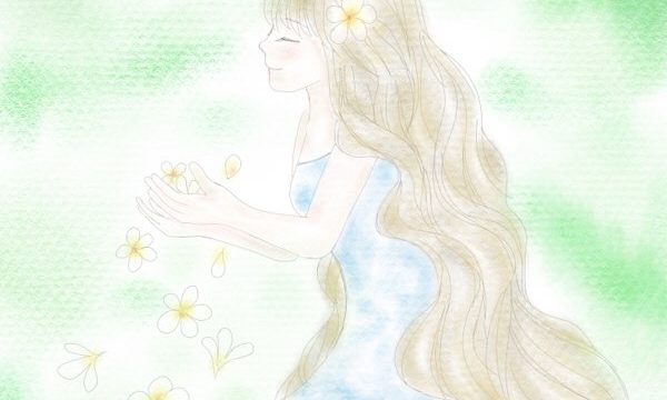 プルメリアの乙女｜Procreate｜パステル調